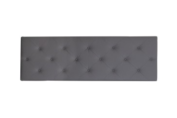 Cabecero en color gris para camas de hasta 150 cm