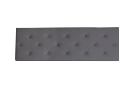 Cabecero en color gris para camas de hasta 150 cm