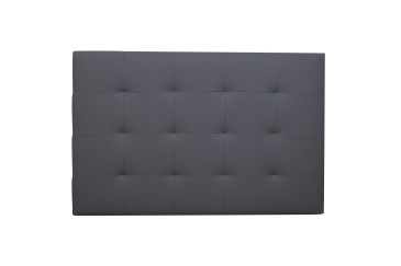 Cabeceira 344 Cinzento Leatherette Cinzento 155x100