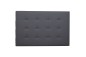 Cabeceira 344 Cinzento Leatherette Cinzento 155x100