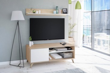 Mueble salón TV KIKUA Plus con estante al MEJOR PRECIO