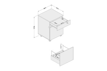 Comprar Armário de arquivo móvel La Cajonera Los Angeles