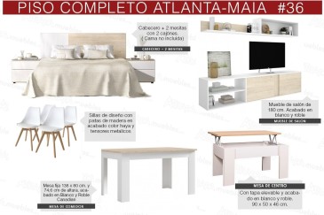 Apartamento completo 36 - ATLANTA MAIA (Sillas Nordic blancas)