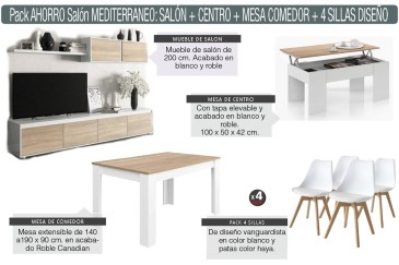 Pack Ahorro muebles de salón en ATRAPAmuebles