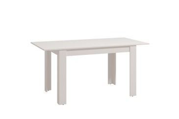 PACK de 1 Mesa de salón extensible + 4 Sillas Nordic de diseño en color Blanco