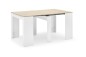 Mesa Consola extensible ALLONGO 250 Blanco y Roble