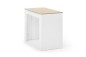 Mesa Consola extensible ALLONGO 250 Blanco y Roble