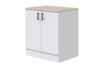 Mueble bajo de cocina (Fregadero) 80 cm con 2 Puertas