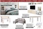 Apartamento completo 33 - ATLANTA ANNELI (Pack Mesa + 4 Cadeiras BRANCO e Sofá Cinzento)
