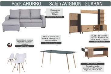 Pack Ahorro muebles de salón en ATRAPAmuebles