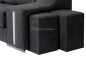 Chaiselongue esquerdo OSCAR Cinzento escuro (sNido1)