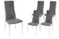 Pack 4 sillas salón SAKURA Capitone Gris