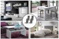 Apartamento completo 14 - ALASKA (Sillas SAKURA CZ Gris - Cabecero Gris Tela)