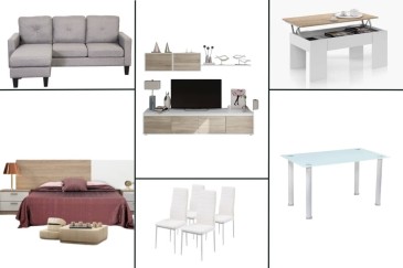 Piso completo 15 - PIMS COUPLE  (CH Gris, Pack Mesa y Sillas Blancas)