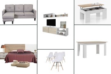 Piso completo 30 - ATLANTA PIMS COUPLE (CH Gris, Pack Mesa y Sillas Blancas)