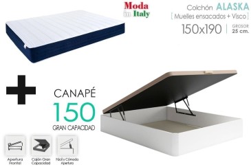Sofá + colchão 135X190 ao MELHOR PREÇO