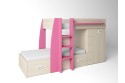 Cama Tren Az1 Nature y Fucsia