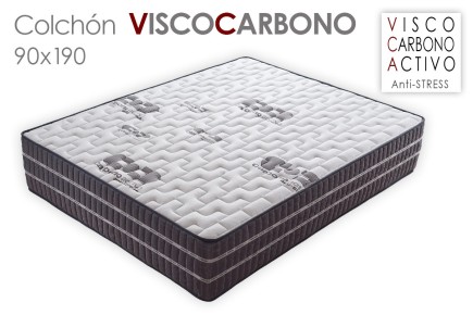 Colchón VISCOELASTICO CARBONO 90x190