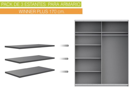 Comprar estantes para armario baratosPrecio estantes en muebles  MEDIDAS Para armario de 270 de 47,8 cm.