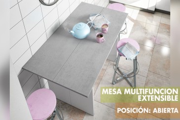 Mesa extensível 2 em 1 De mesa de consola a secretária extensível de 70 cm numa só peça de mobiliário